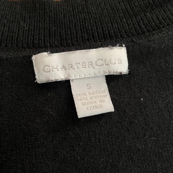 Charter Club ♡ Cropped Open-Front Short-Sleeved Cardigan / Shrug - Picture 4 of 4